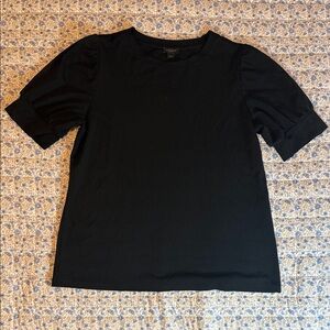 Ann Taylor Classic Black Short Sleeve Top